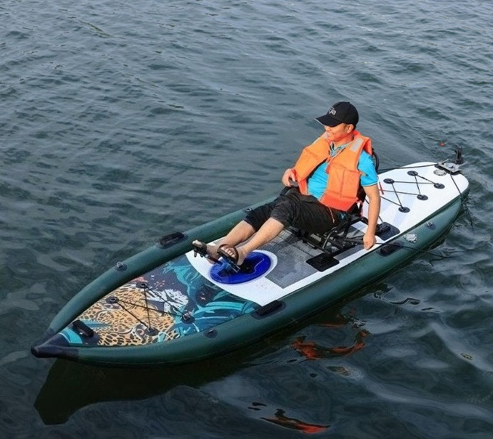 Fishing Kayak Pedal Drive - Caiaque Profissional Inflável para Pesca ao