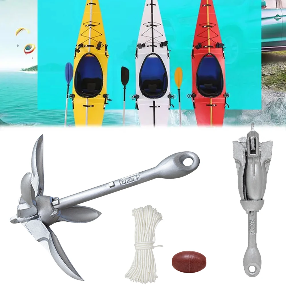 Fishing Kayak Anchor - Âncora dobrável de aço inoxidável para