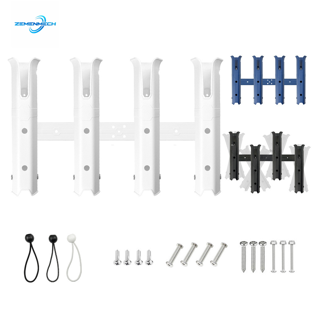 Fishing Kayak Rod Holder - Suporte Ajustável de Plástico para Quatro