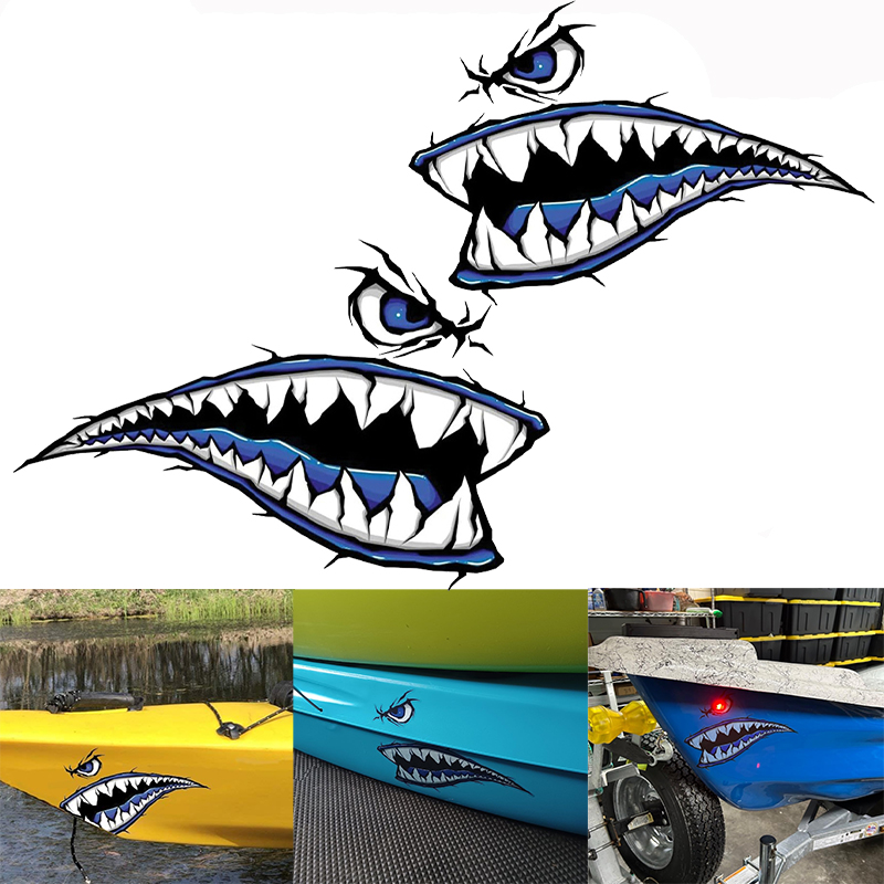 Fishing Kayak Sit On Top - 2 pçs dentes de tubarão boca