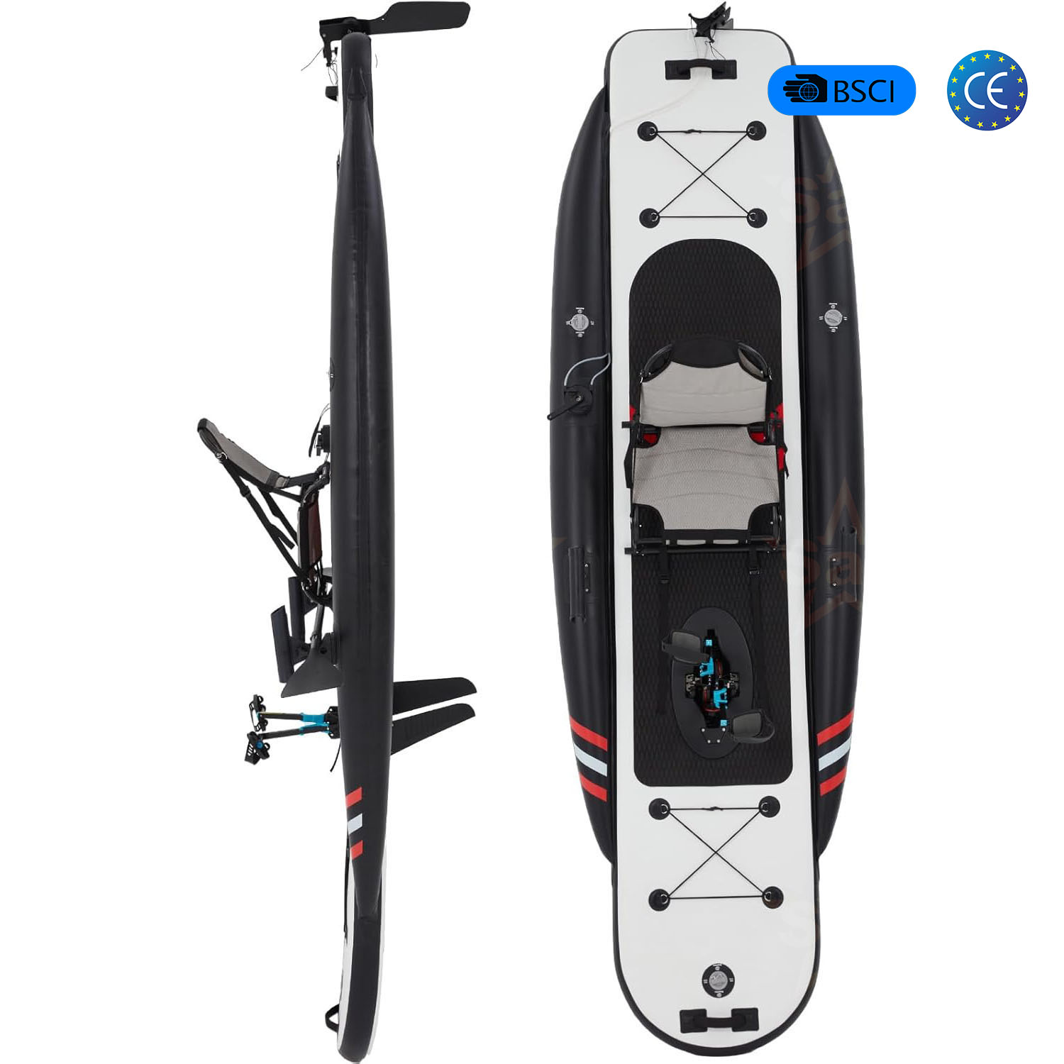 Caiaque Inflável de Alta Quali - Fishing Kayak Pedal Drive avaliação e preço