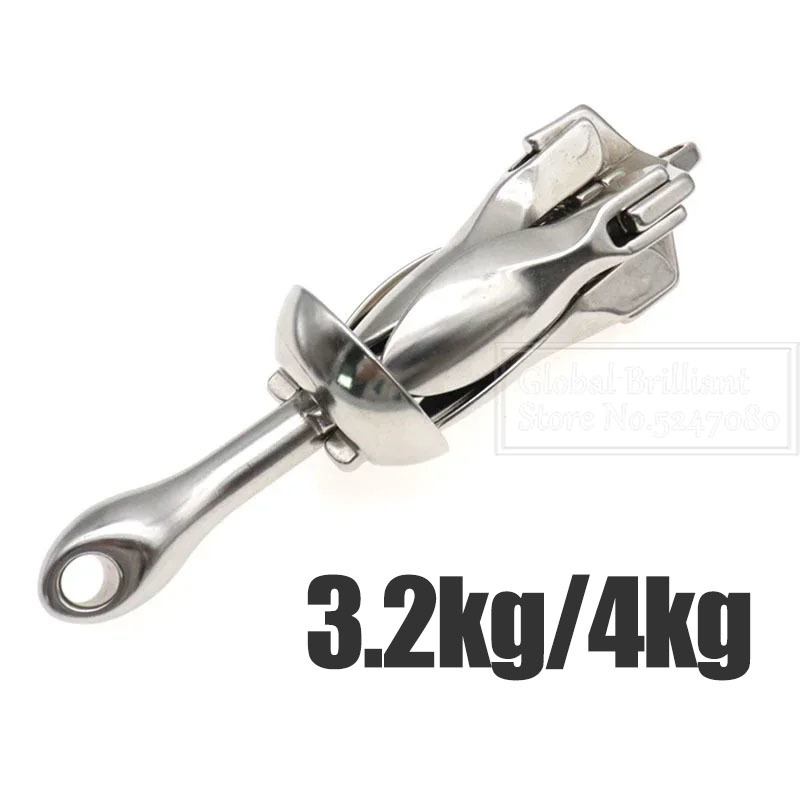 Aço inoxidável ferro metal ânc - Fishing Kayak Anchor avaliação e preço
