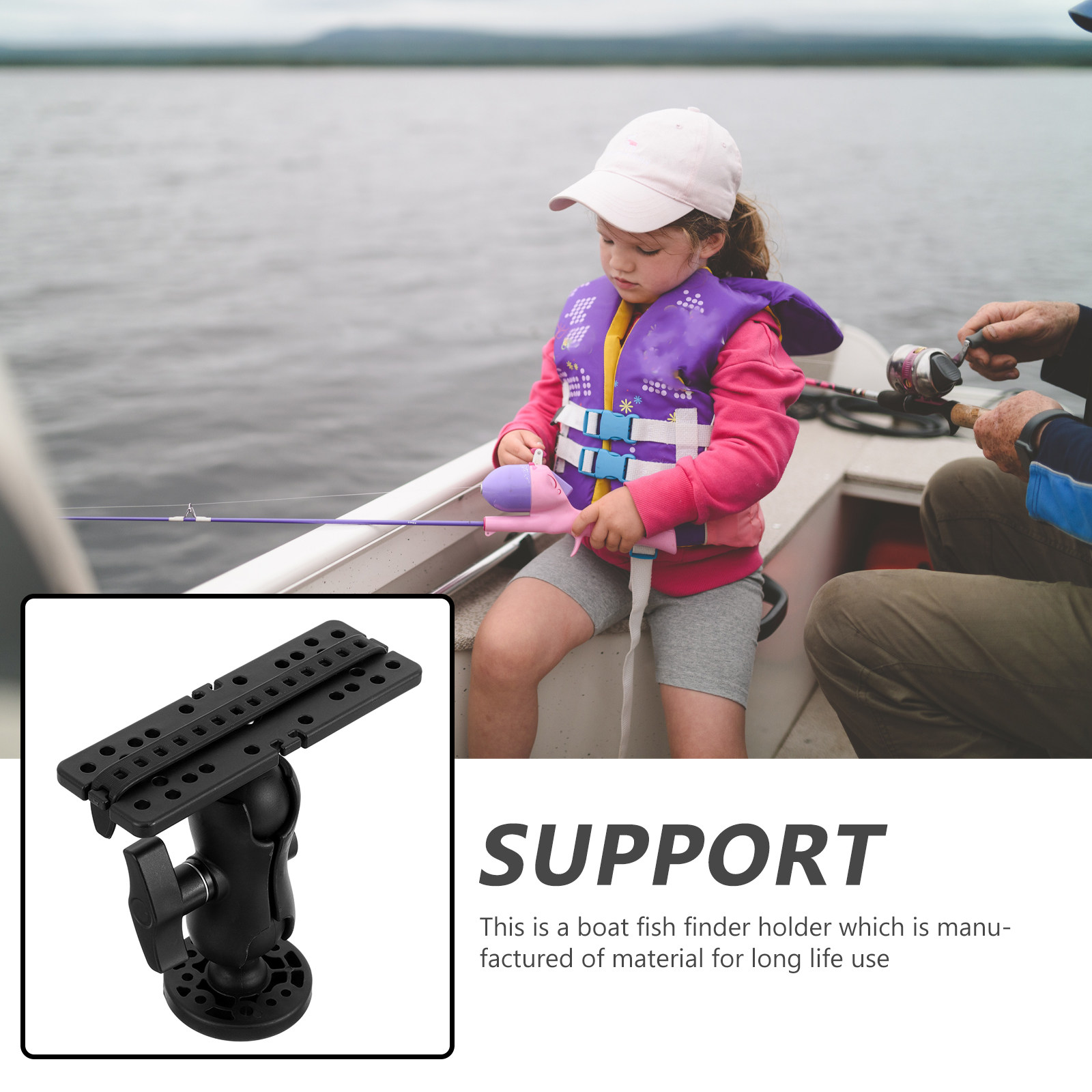 Suporte Robusto para Localizad - Fishing Kayak Fish Finder Mount avaliação e preço