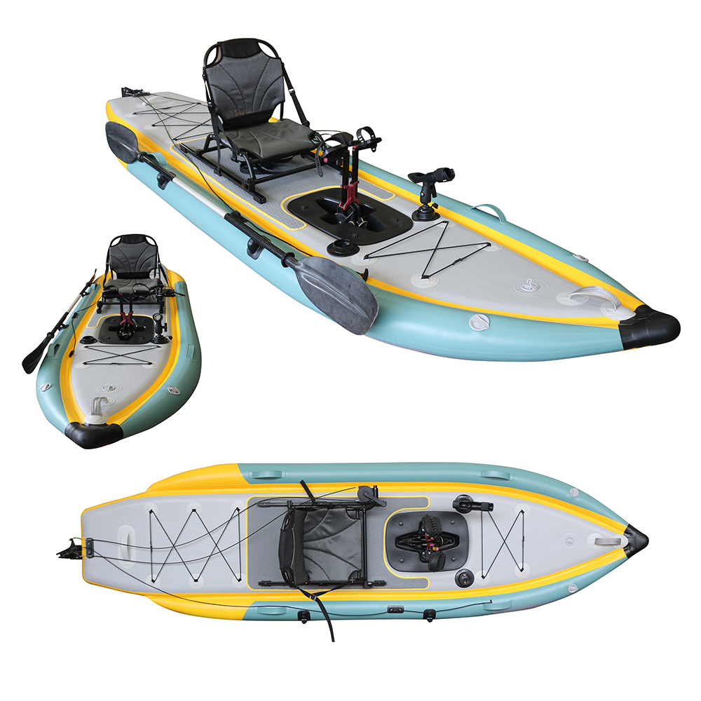 Caiaque de pesca inflável dobr - Fishing Kayak Sit On Top avaliação e preço