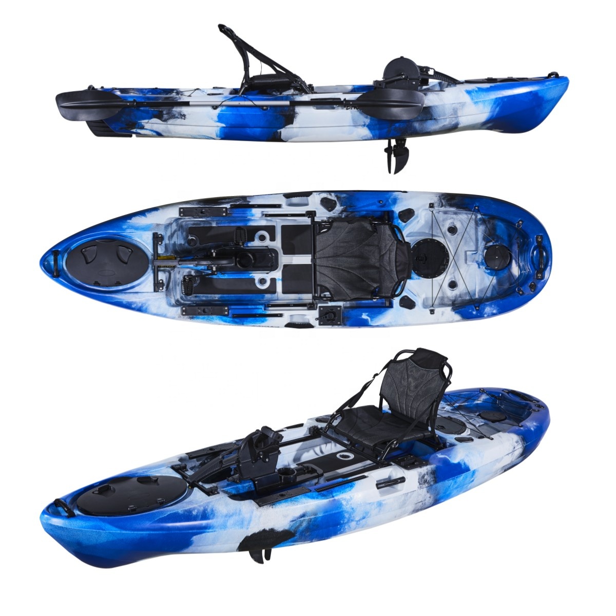 Canoa de plástico clássica par - Fishing Kayak Pedal Drive avaliação e preço