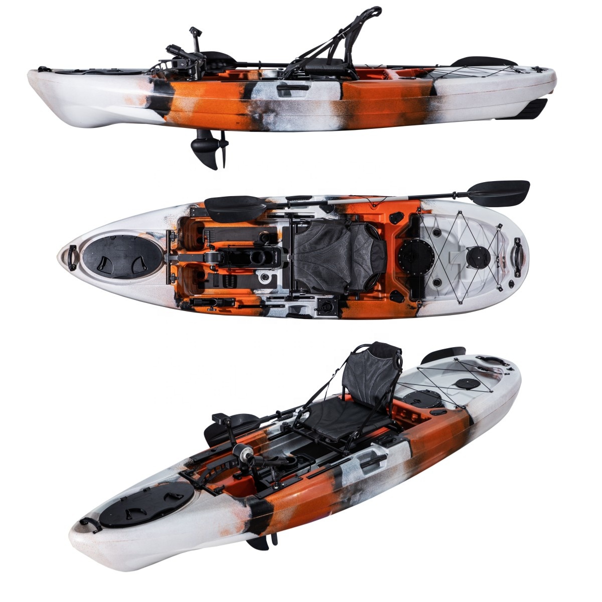 Canoa de plástico clássica par - Fishing Kayak Pedal Drive avaliação e preço