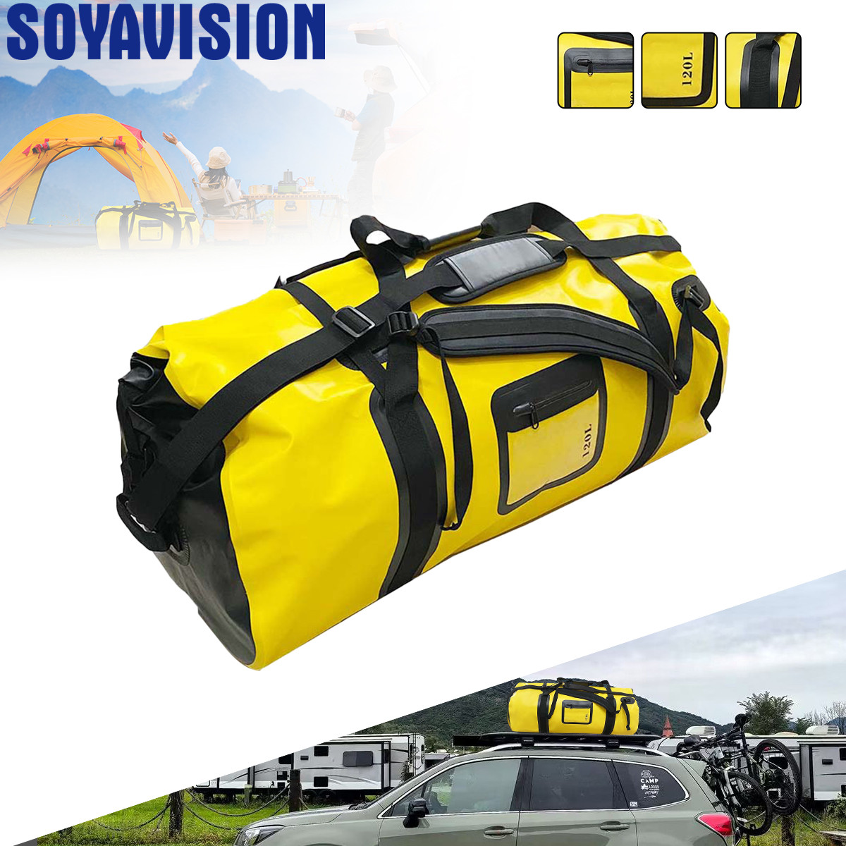 40l/66l/120l duffle à prova dw - Fishing Kayak Crate avaliação e preço