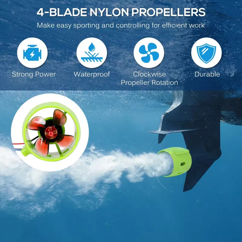 Motor Subaquático Brushless 12 - Fishing Kayak Trolling Motor avaliação e preço