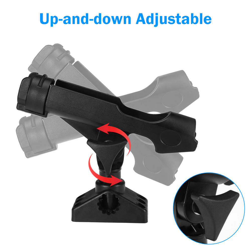 Aço inoxidável pesca barco has - Fishing Kayak Rod Holder avaliação e preço