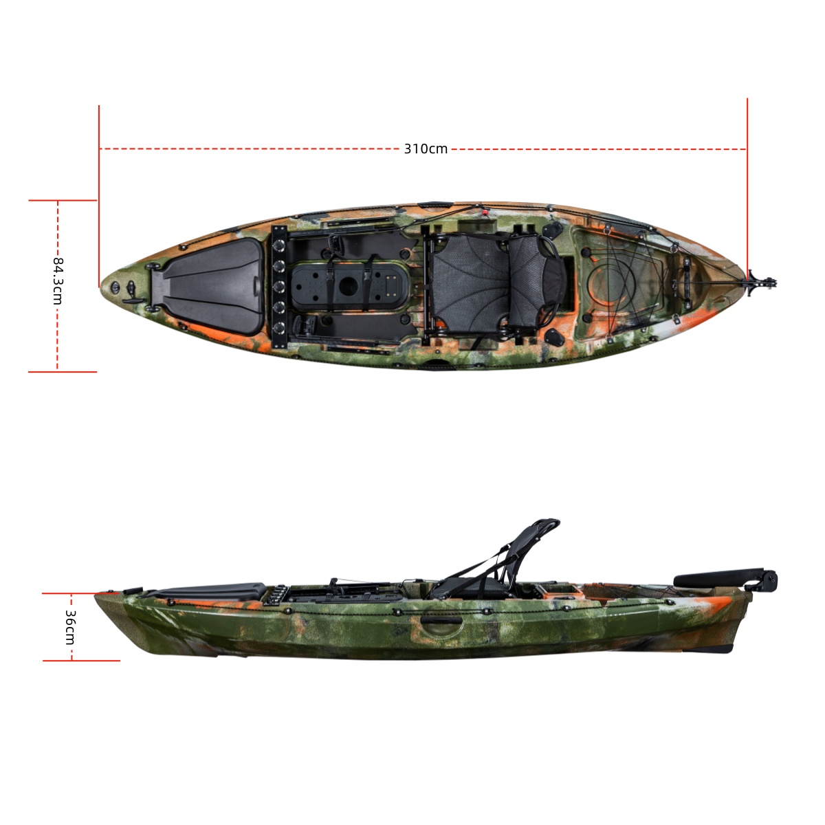 Caiaque de Pesca Individual LS - Fishing Kayak Rod Holder avaliação e preço